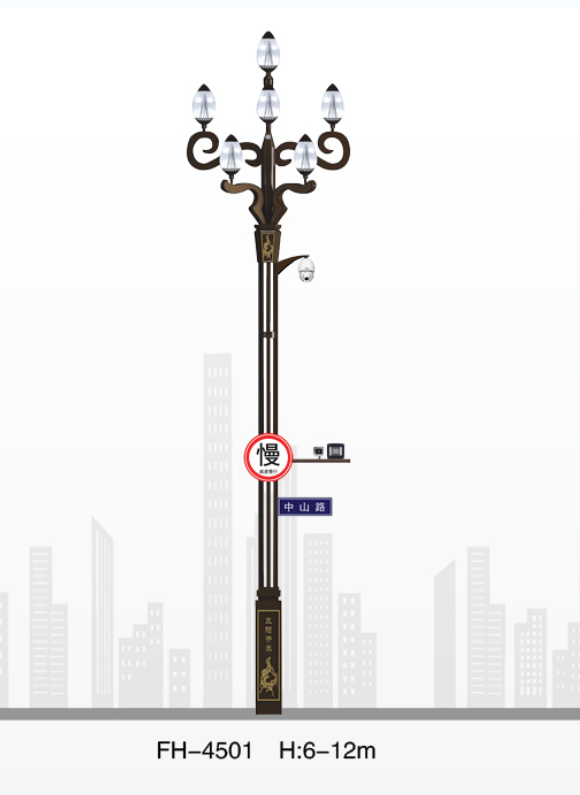 LED监控立杆